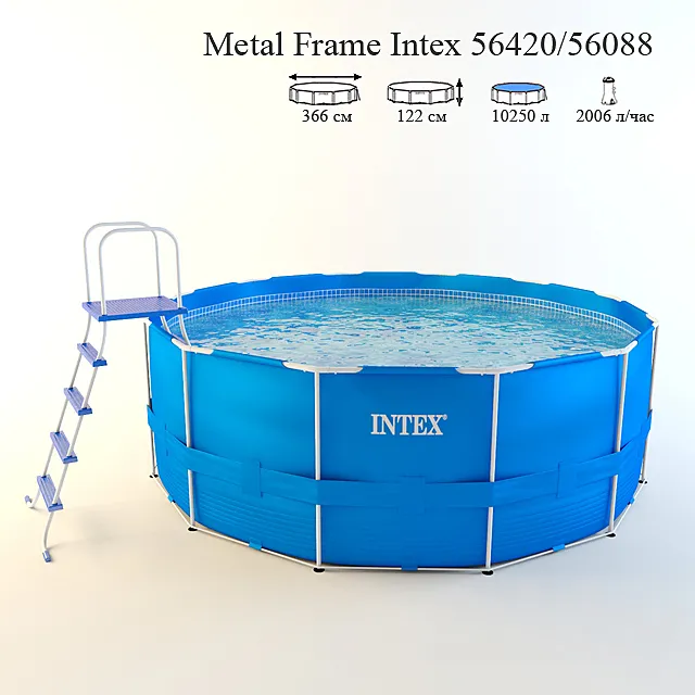 Frame pool Intex 322 cm 3DS Max Model