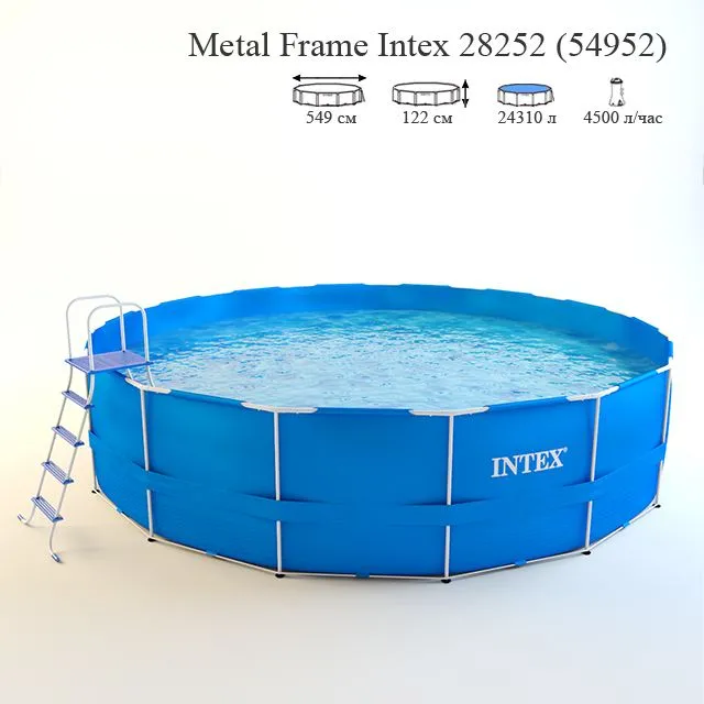 Frame pool Intex (blue) 3dsMax Model