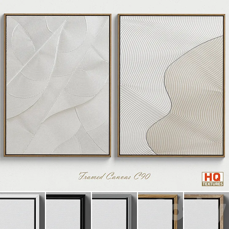 Framed Canvas C-90 3DS Max