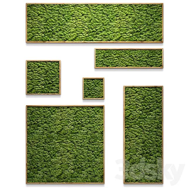 Framed moss 3DS Max Model