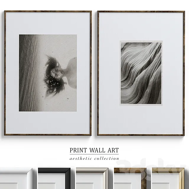 Framed Print P-546 3ds Max