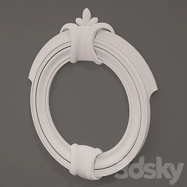 Framing the round window (type 4) 3DS Max Model