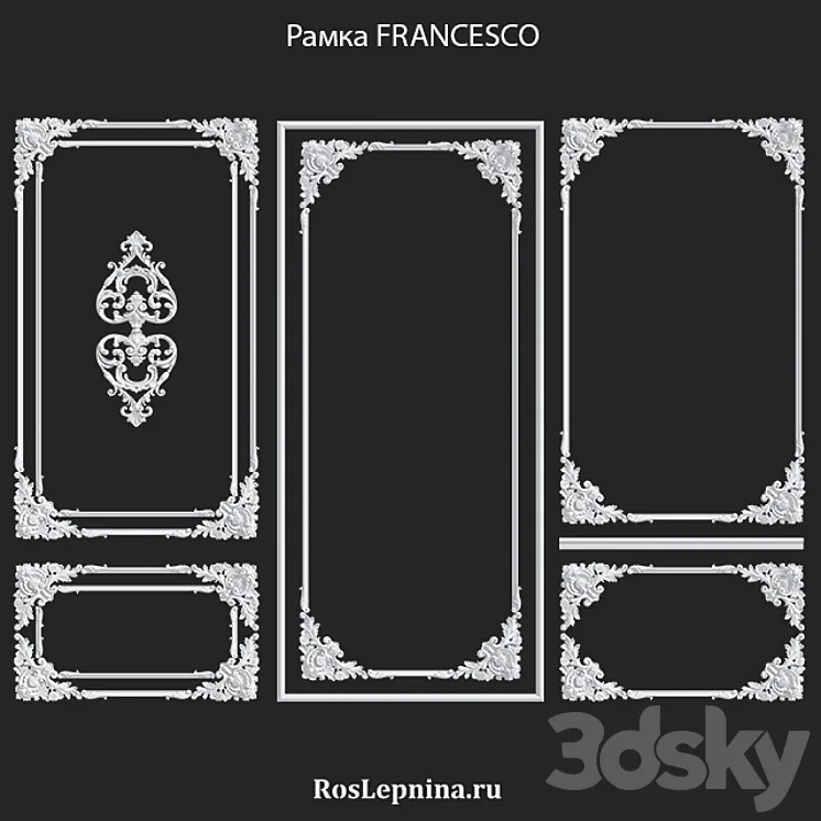 FRANCESCO frame set by RosLepnina 3DS Max