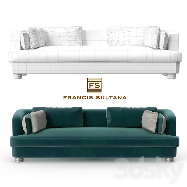 francis sultana petit salon sofa 3DS Max Model