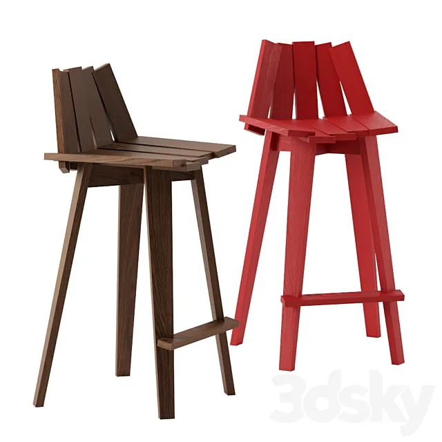 Frank bar stool by Mogg 3DSMax File