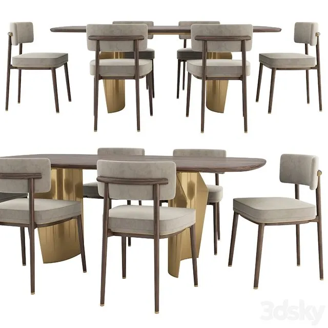 Frank chair and Flame table 3dsMax Model