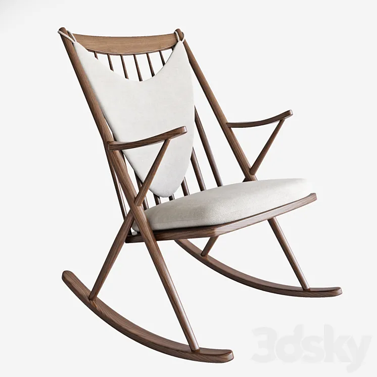 Frank Reenskaug Bramin Rocking Chair. 3DS Max Model