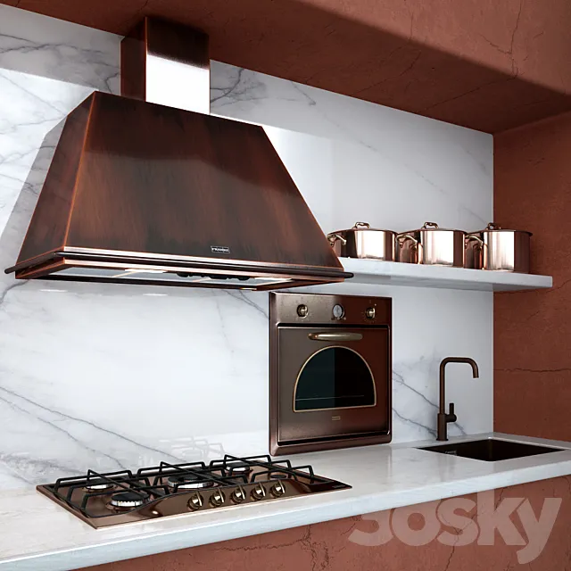 FRANKE-kitchen appliances from copper 3DSMax File