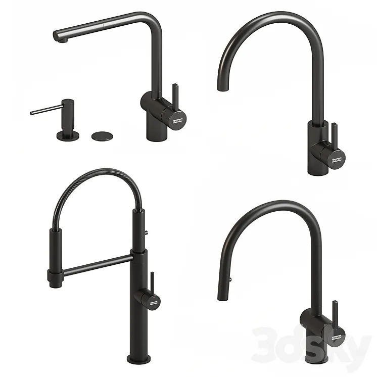 Franke kitchen faucets 3DS Max