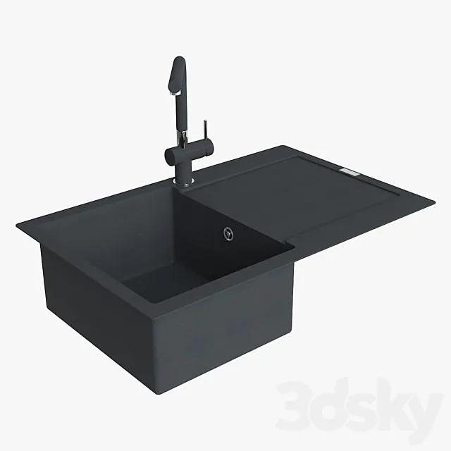 Franke Maris Sink MRG 611 78 Fragranite Onyx 3ds Max