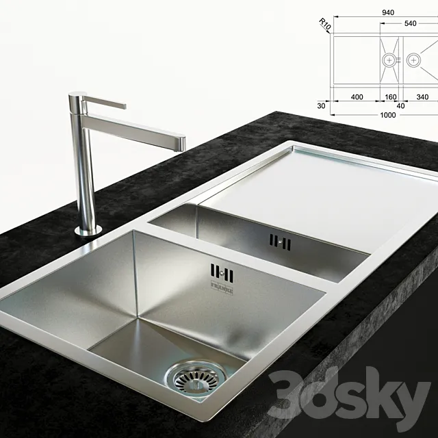 franke sink and faucet 3DSMax File