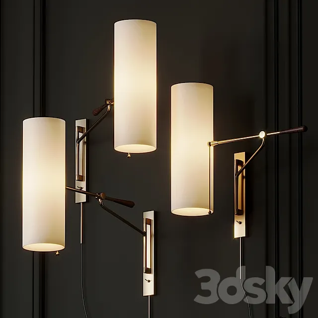 Frankfort Articulating Wall Light by AERIN 3DSMax File