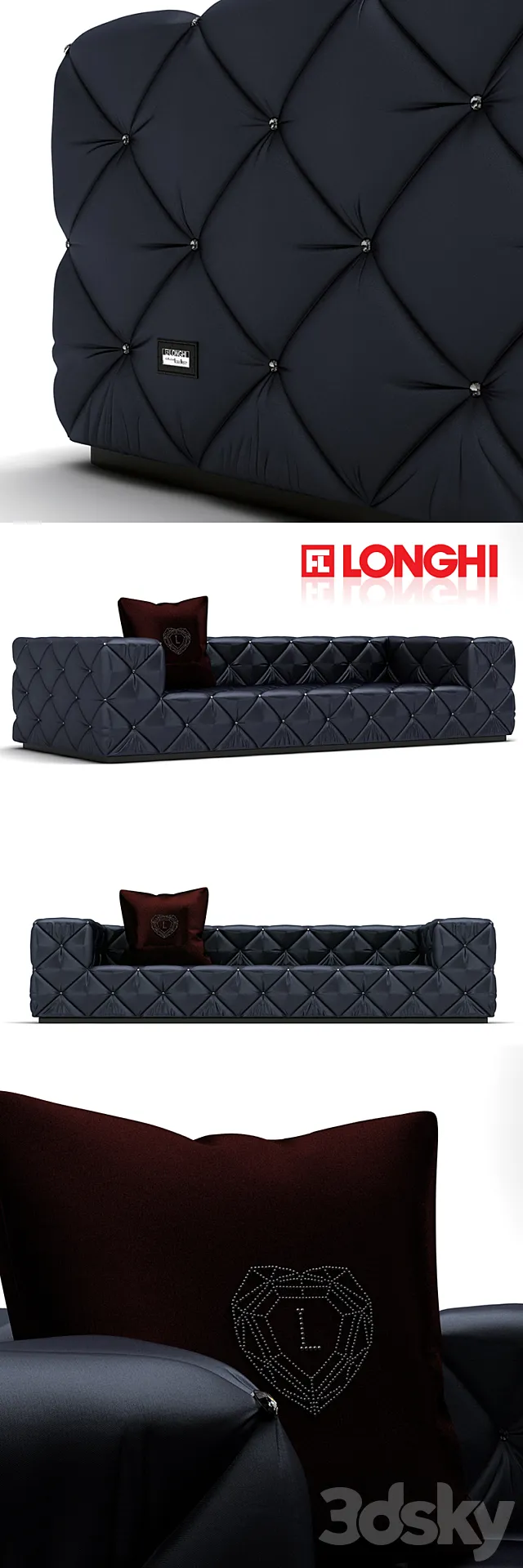 Fratelli Longhi – Must Sofa 3DS Max Model