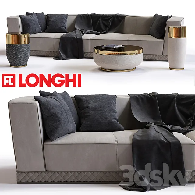 Fratelli Longhi WELLES | Double Depth sofa 3DSMax File