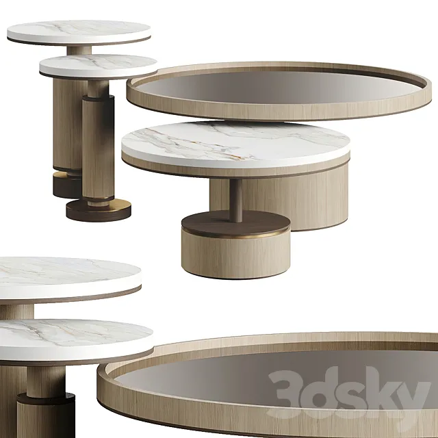 Frato PAROS BERLIN Coffee Table Collection 3ds Max