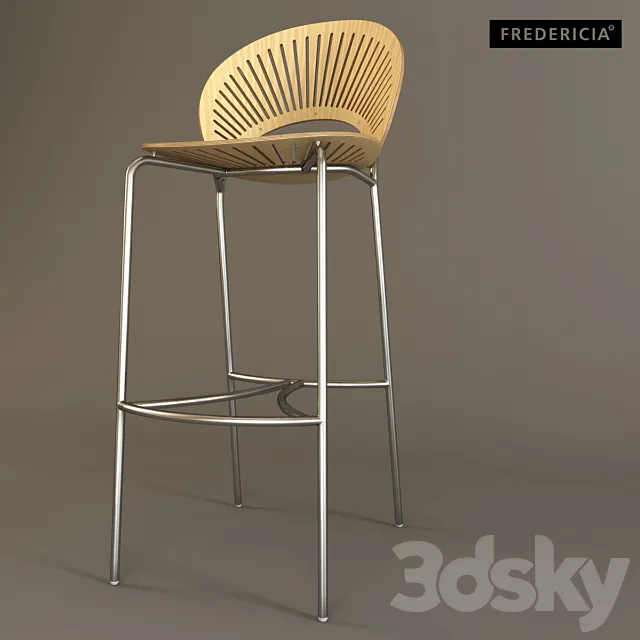 FREDERICIA _ TRINIDAD bar stool _ 3300 3ds Max