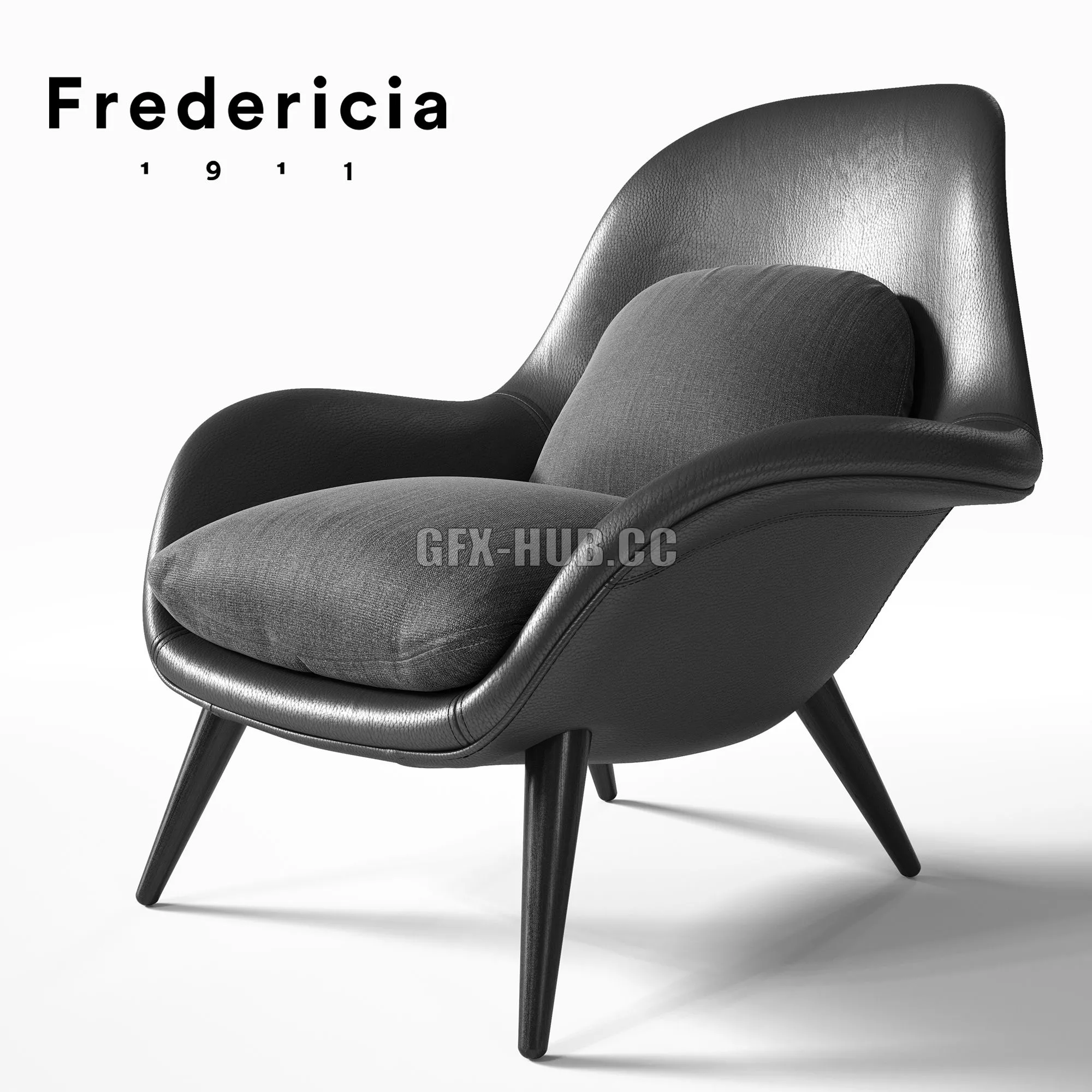 Fredericia Swoon armchair 3dsMax Model