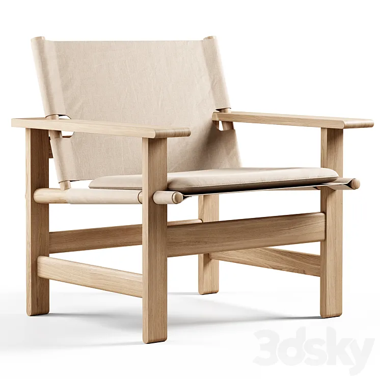 Fredericia – The Canvas Chair By Børge Mogensen 3DS Max