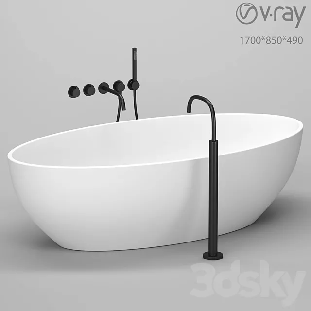 free_standing_bathtub_01 3DS Max Model