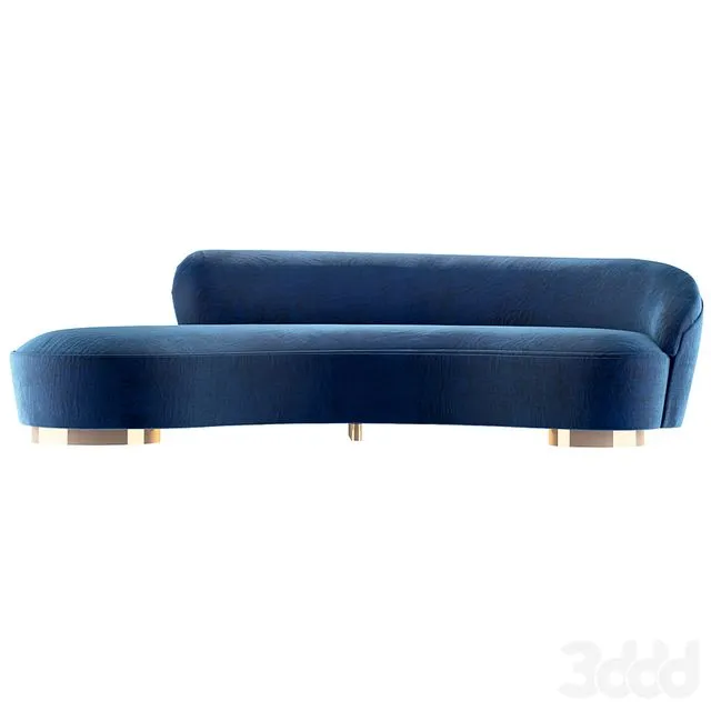 Freeform curved sofa 3dsMax Model