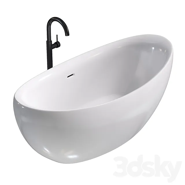 Freestanding bathtub Abber AB9236 3ds Max