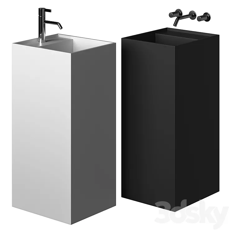 Freestanding washbasin Laufen KARTELL 3DS Max Model