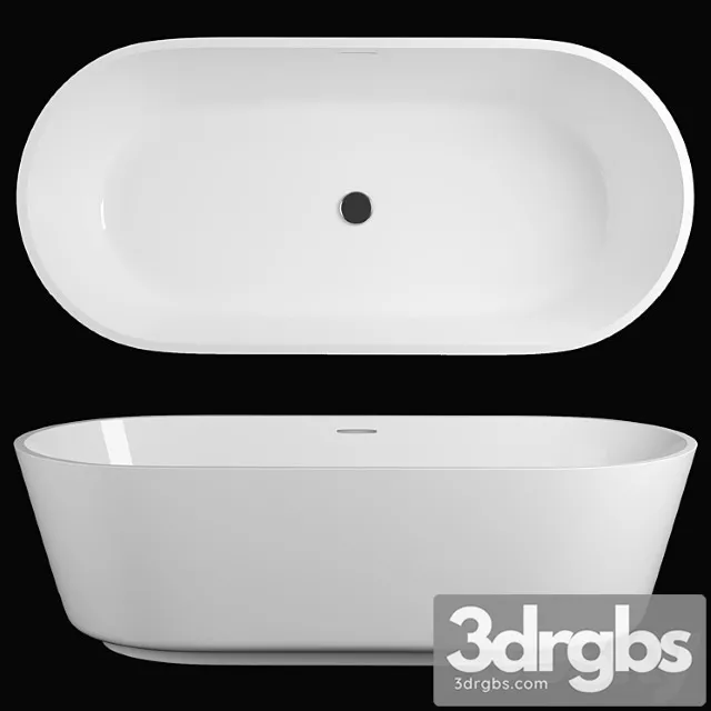 Freestyle solid surface acrylic resin stone freestanding bath tub kkr-b079