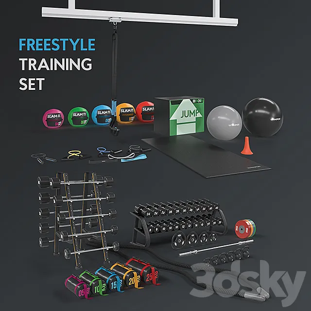 Freestyle trainings set 3ds Max