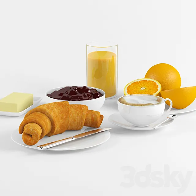 French breakfast 3DSMax File