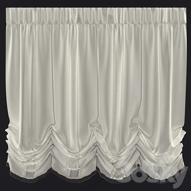French curtains 3DSMax File