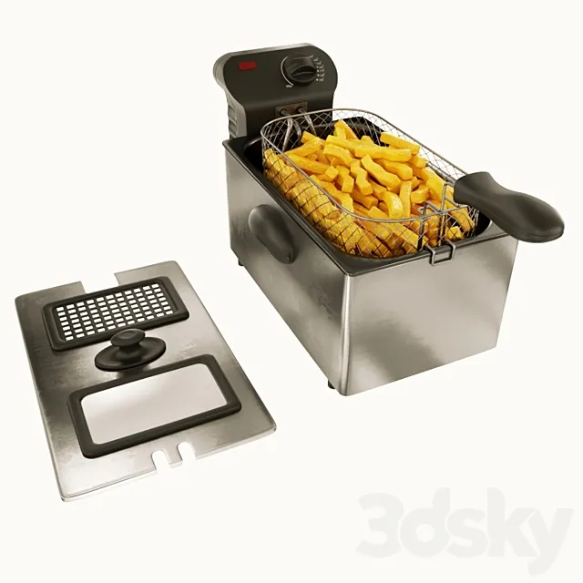 French fries 3ds Max