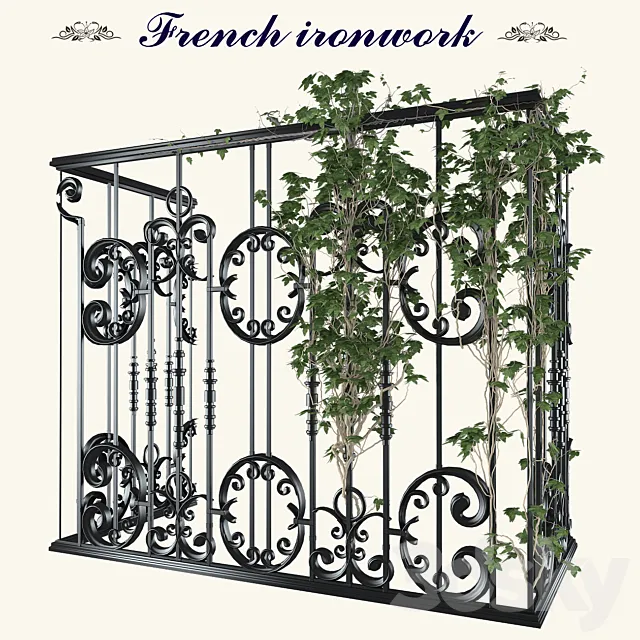 French ironwork 3DS Max Model