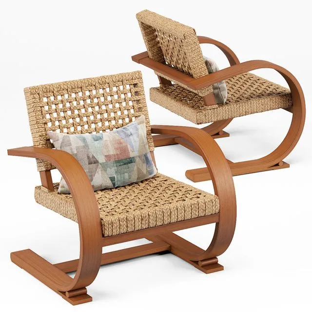 French Modernist Armchair 3dsMax Model