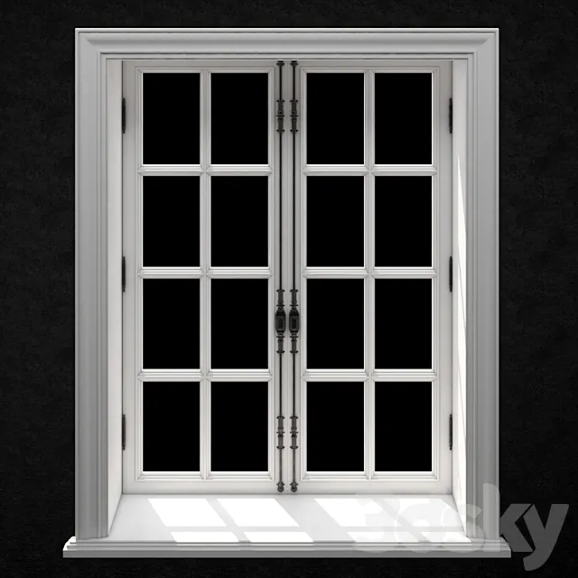 FRENCH WINDOW ?1 1500×2000 (CORONA_VRAY) 3DSMax File