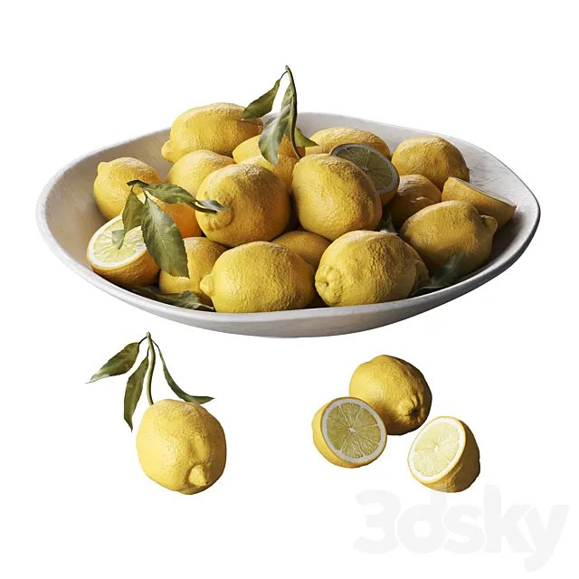 fresh lemons 3ds Max