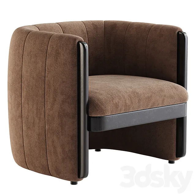 Fresno Accent Chair 3ds Max