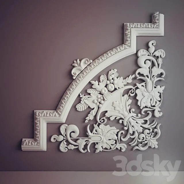 Fretwork corner unit 3DSMax File