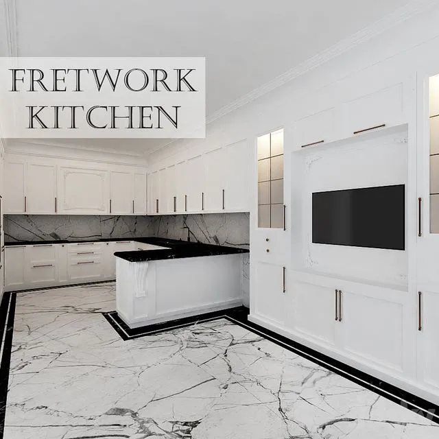 Fretwork Kitchen 3dsMax Model