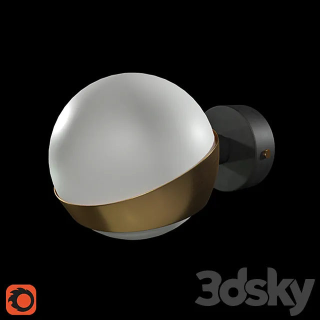 Freya FR5009WL-01B sconce 3ds Max