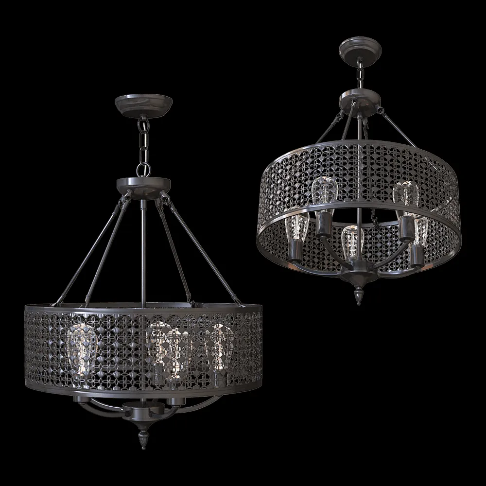 Freya Light – Chandelier Conte FR4166-PL-05C-BL 3ds Max