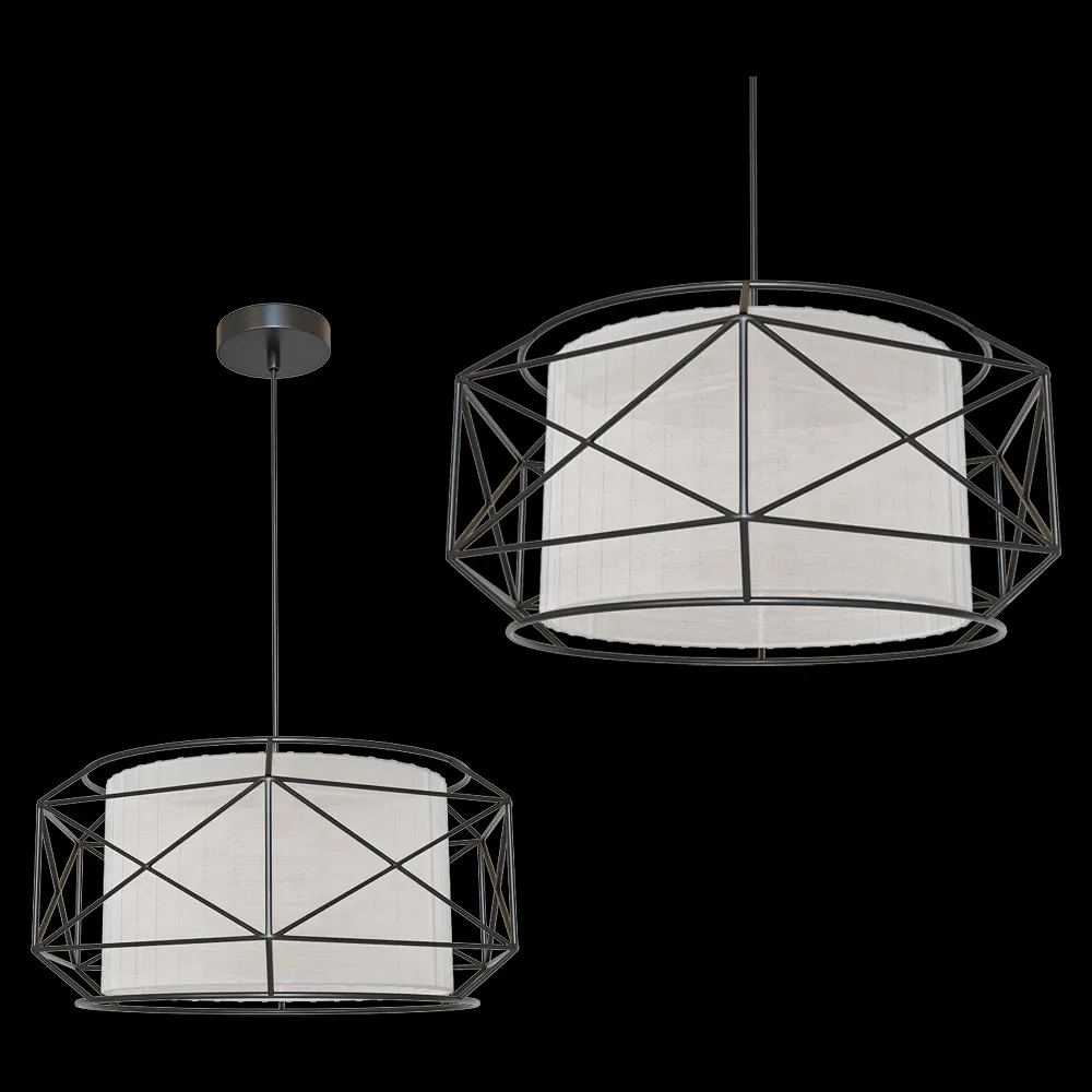 Freya Light – Pendant lamp Mizar FR4313-PL-00-BL 3ds Max