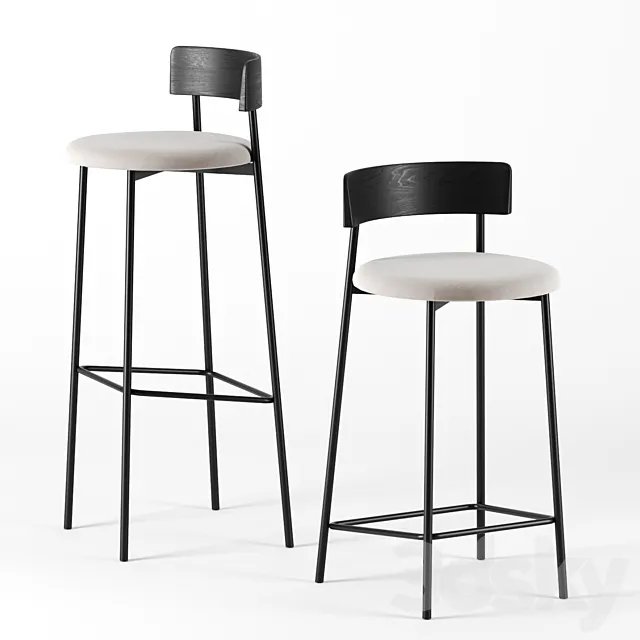 FRIDAY barstools by Fest 3DSMax File