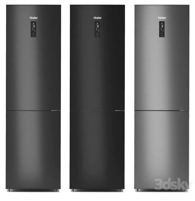 Fridge Haier C2F737CBXG 3dsMax Model