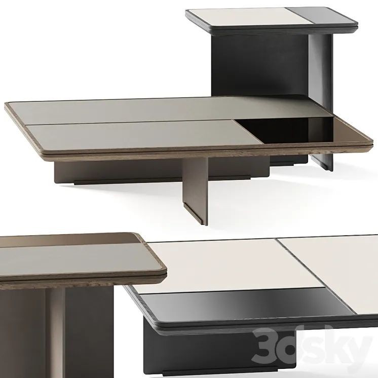 Frigerio Salotti Mies Coffee Tables 3DS Max