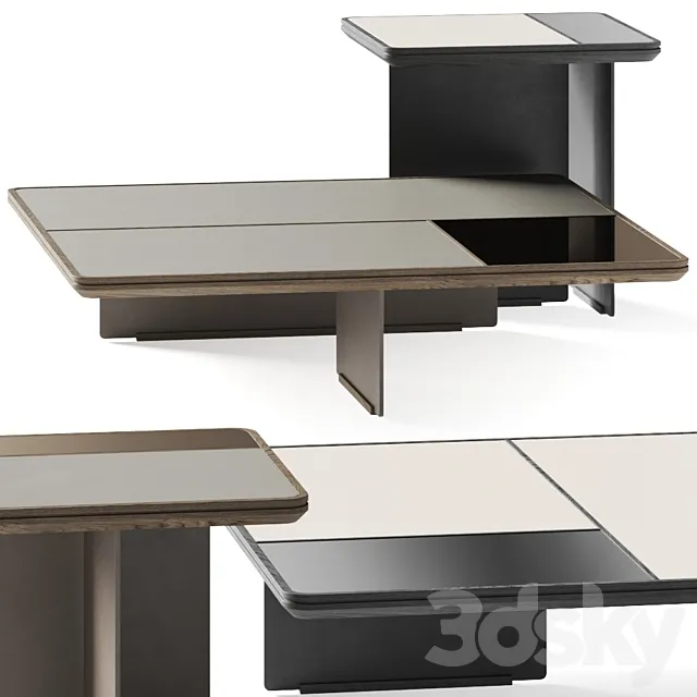 Frigerio Salotti Mies Coffee Tables 3DSMax File