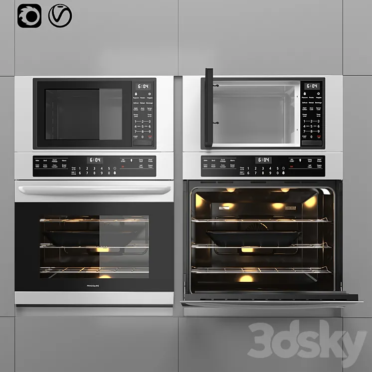 Frigidaire Aappliance Microwave And Oven 3DS Max