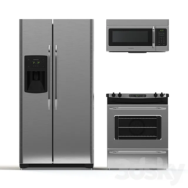 Frigidaire kitchen appliances 3DSMax File