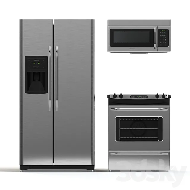 Frigidaire kitchen appliances 3DS Max Model