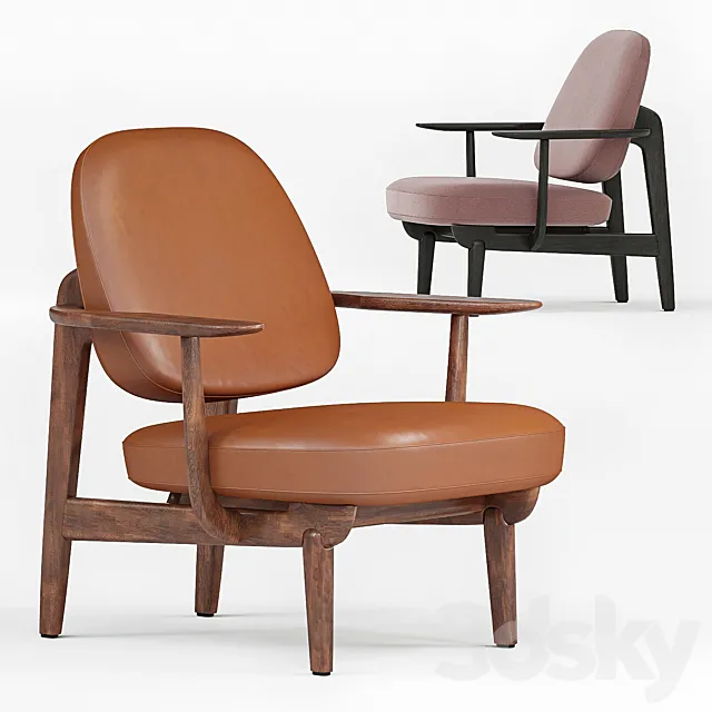 Fritz Hansen JH97 lounge chair 3DS Max Model