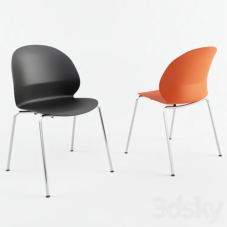 Fritz Hansen n02 Dining Chair 3DS Max Model